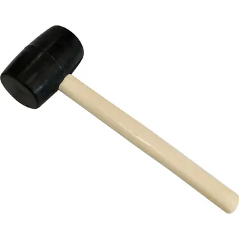 Palice FISTAR Gumová palička s dřevěnou rukojetí 45 mm černá