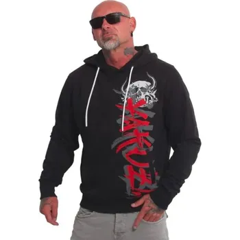 Pánská mikina Yakuza Ink. - KPZS HORNED FU HOB 25006 schwarz Barva: Černá, Vel: XL