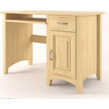 Psací stůl Nabytek-dreveny.cz Dřevěný psací stůl DT 33 borovice masiv 110x75x60 cm Barevné provedení: Surové dřevo - bez povrchové úpravy