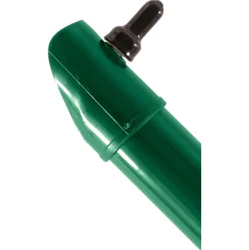 Stavebniny Pilecký Plotová vzpěra IDEAL ø 38 mm Zelená Výška: 175 cm včetně plastové koncovky a spojovacího materiálu