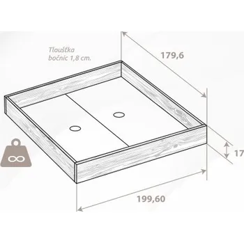 Matrace Úložný box Tropico Demont Lamino Rozměr: 100x200 cm - loznice21.cz