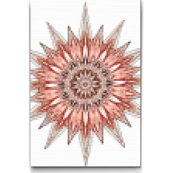 Diamantové malování Diamantové malování - Ostnatá mandala Velikost: 20x30cm, Rámování: Pouze srolované plátno, Diamanty: Kulaté
