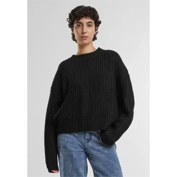 Dámský svetr Ladies Wide Basic Oversized Sweater - black XS