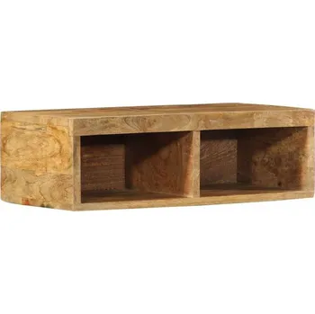 Televizní stolek vidaXL Nástěnná TV skříňka 60 x 30 x 19 cm masivní hrubý mangovník [4017473]