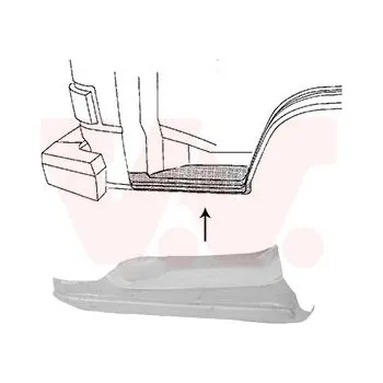 Prah karosérie Nástupní panel VAN WEZEL 5870101