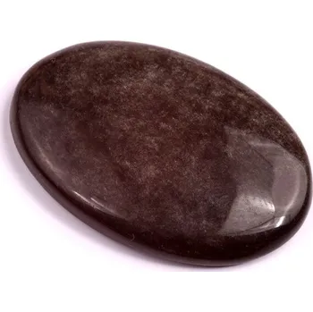 Přírodní kámen Kabošon Silver Obsidian č.3547 (48x28x6mm)