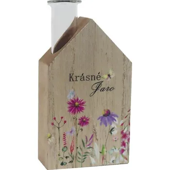 Velikonoční dekorace Vázička domeček D7145-20