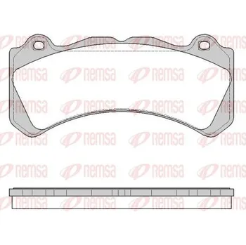 Brzdová destička Sada brzdových destiček, kotoučová brzda REMSA 1502.10