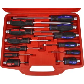 Šroubovák ŠROUBOVÁKY ÚDEROVÉ RÁZOVÉ 12KS V KUFŘÍKU FT15012