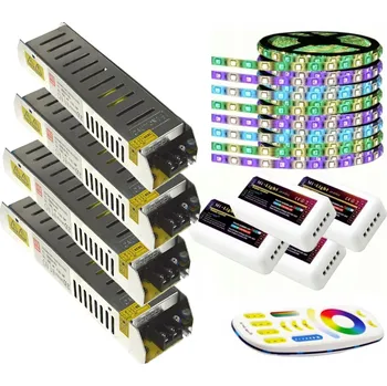 LED páska LED RGBW sada s teplou bílou barvou IP65 Mi-Light 40 m