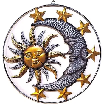 Zahradní dekorace Prodex Import Závěsná dekorace měsíc se sluncem