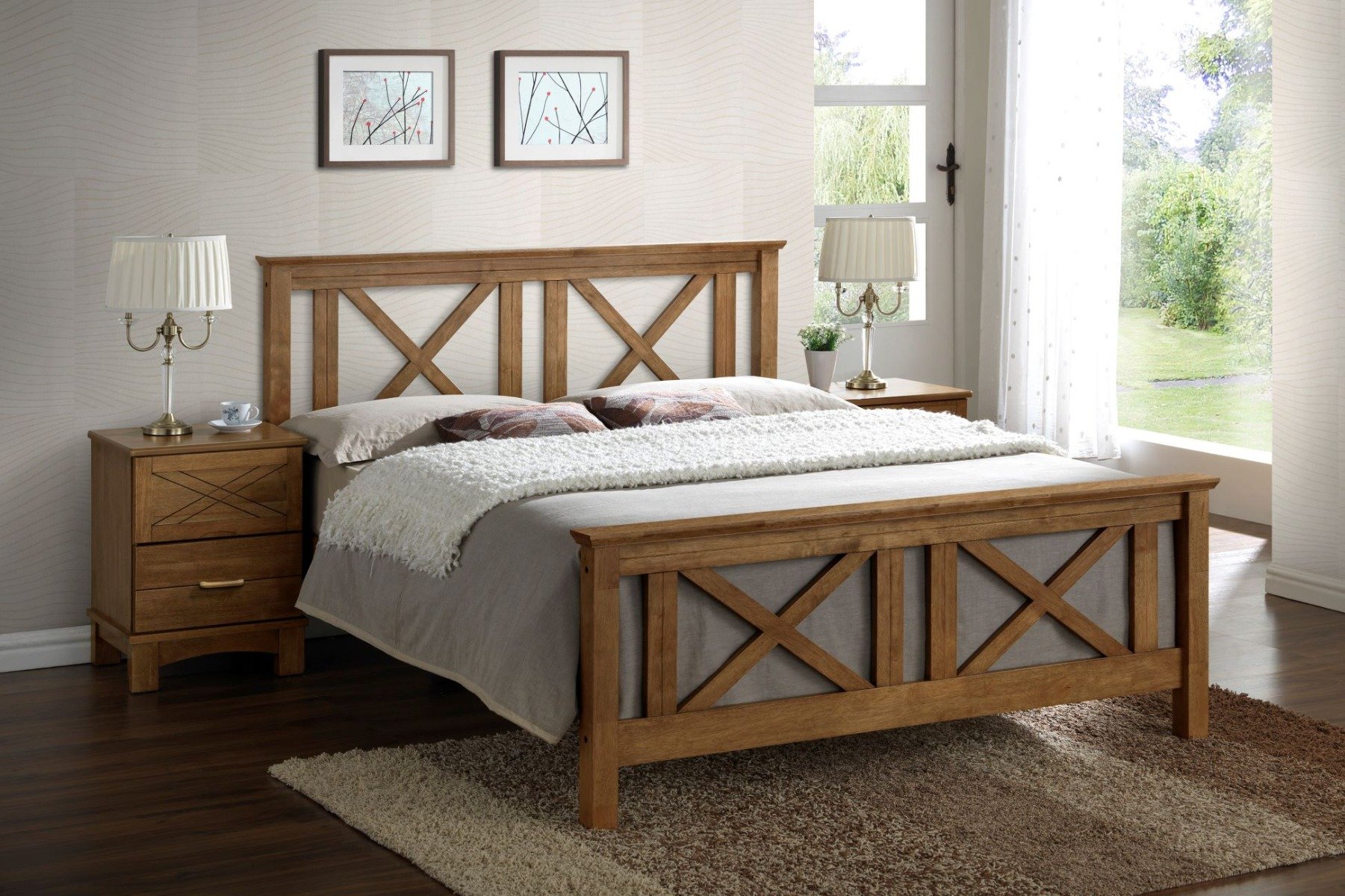 Postel TEXAS II 180x200 cm barva teak