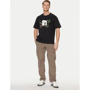 Pánské tričko Jack & Jones T-Shirt Machester 12273549 Černá Relaxed Fit M