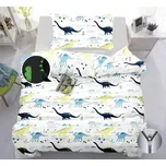 Svítící bavlněné povlečení DINO bílé Rozměr povlečení: 70 x 90 cm | 140 x 200 cm 214460878