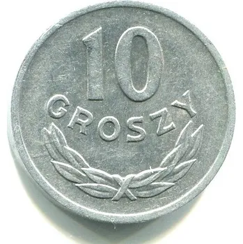 POLSKO. 10 groszy 1965.
