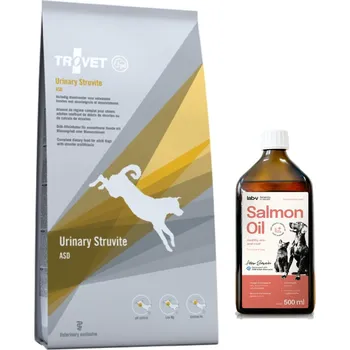 TROVET ASD Urinary Struvite 12,5kg + LAB V Lososový olej obohacený o vitamíny 500ml