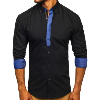 Pánská košile BOLF 3725 černá - M