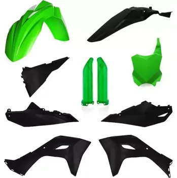 Sada plastů FULL KIT ACERBIS KAWASAKI KX 250 rok 2025 barva černá/zelená (prvotřídní materiál, špičková kvalita, dlouhodobá zkušenost)