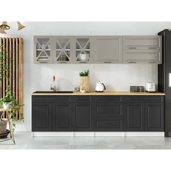 Kuchyňská linka Kuchyňská linka TURID 260cm - Kamenný + grafit