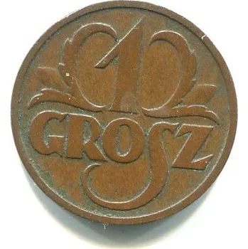 POLSKO. 1 grosz 1933.