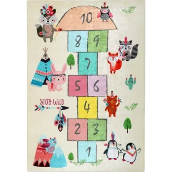 Koberec Dětský koberec Skákací panák Indiánská hra Varianta: Dětský koberec Skákací panák Indiánská hra