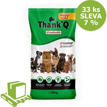 Krmivo pro psa Thank´Q Standard Dog Adult Hovězí 20 kg (paleta 33 ks) SLEVA 7 %