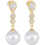 Olivie Svatební stříbrné náušnice PERLA GOLD 9322 Ag 925; ≤5,0 g.