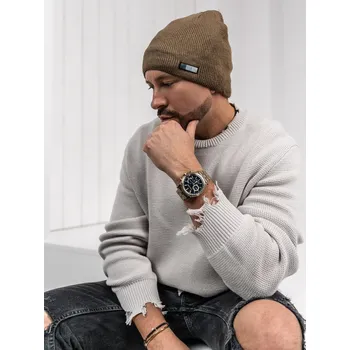 Čepice Hnědá pánská zateplená zimní čepice Bolf 386008 - One size