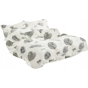 Povlečení POVLEČENÍ 160x200 BAVLNA SADA POVLEČENÍ 3 Č. + 2 POVLAKY NA POLŠTÁŘE S PLÁTKY