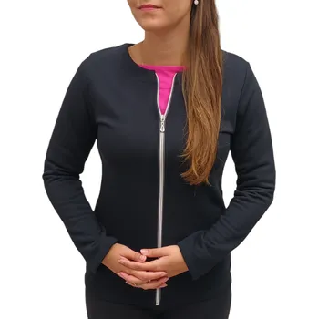 Dámské sako Sako Ardewo černé na zip Velikosti Ardewo: XXXL