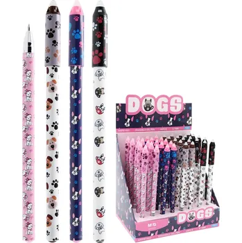 Pero gelové /gumovací M&G iErase Cats&Dogs 0,7 mm - modrá náplň