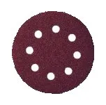 Brusný výsek PS22K na suchý zip s otvory, GLS5, 125 mm, zrno 320, Klingspor, D125P320O5