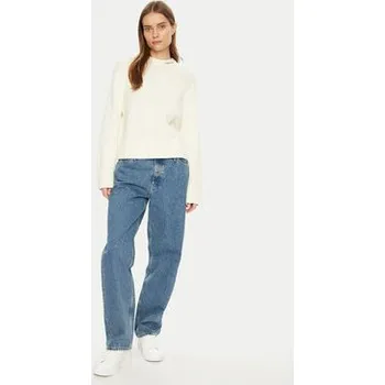 Pánská móda Calvin Klein Jeans Svetr Logo Embro J20J225073 Écru Regular Fit L