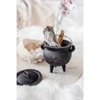 Kempingové nádobí YogaDay Litinový čarodějnický kotlík Velikost: Malá