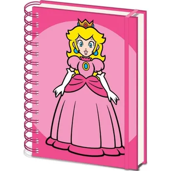 Blok Super Mario Blok kroužkový A5 - Peach