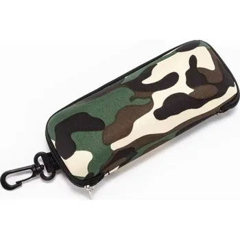 Brýlová obroučka Pevné pouzdro na brýle se zipem - Kamufláž