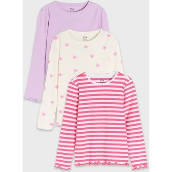 Dívčí tričko Sinsay - Tričko s&nbsp;dlouhými rukávy - vícebarevná - 040CF-MLC - 040CF-MLC-104-1