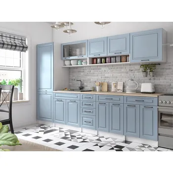 Kuchyňská linka Kuchyňská linka BIRGID 300cm - Denim