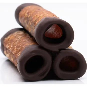 Sušené ovoce Jablečné trubičky s čokoládovou polevou 500 g