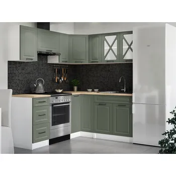 Kuchyňská linka Rohová kuchyňská linka ASTRID 190x170cm - Olive