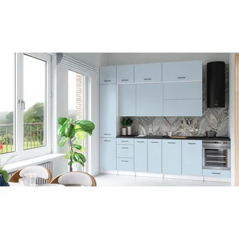 Kuchyňská skříňka Kuchyňská linka DAFNI 280cm Denim