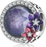 Elenys stříbrný přívěsek Fialové broušené sklo