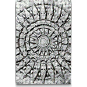 Diamantové malování Diamantové malování - Kamenná mandala Velikost: 40x60cm, Rámování: Pouze srolované plátno, Diamanty: Čtvercové