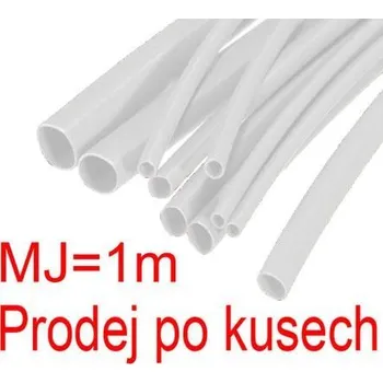 RC náhradní díl Smršťovací bužírka 6,0/3,0mm bílá, balení 1m