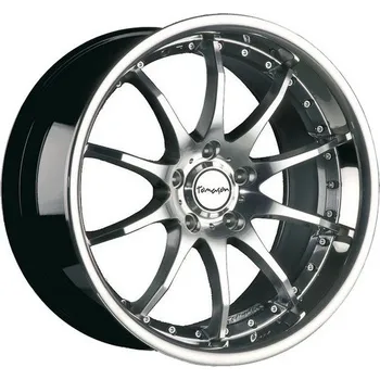 Alu kolo Alu kola TOMASON tn8 hyperblack diamond polished - steel lip 8,5x19" 5x120 ET35 72,6