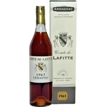 Víno Archivní alkohol 1963 Armagnac Vintage v dárkové krabičce, Comte de Lafitte, 0,70l Comte de Lafitte
