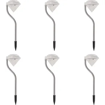Venkovní osvětlení ZBXL Solární zahradní LED svítidla 6 ks 9 x 7,8 x 29,5 cm
