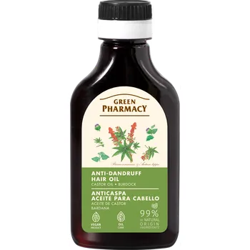 Vlasová regenerace Green Pharmacy Vlasový olej proti lupům, ricinový olej a lopuch 100ml