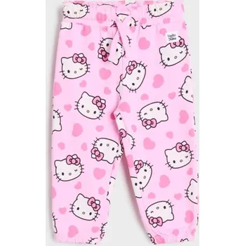 Dívčí oblečení Sinsay - Tepláky Hello Kitty - begóniová - 4717T-31X - 4717T-31X-80