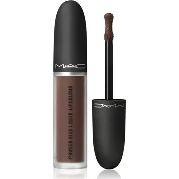Rtěnka MAC Cosmetics Powder Kiss Liquid Lipcolour matná tekutá rtěnka odstín Chestnut 5 ml